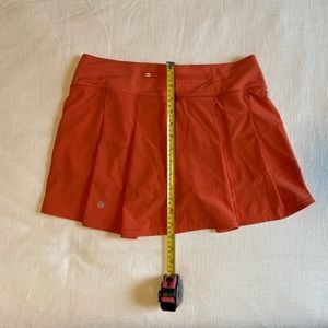 Lululemon Skirt Pace Rival Mid-Rise (Tall) Pleated Skort Warm Coral Size 6